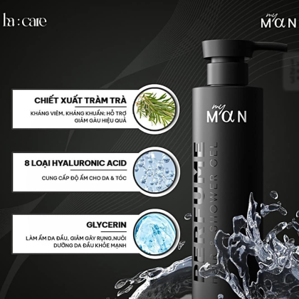 Dầu gội & Sữa tắm hương nước hoa 5in1 My Man Hair & Shower GeL