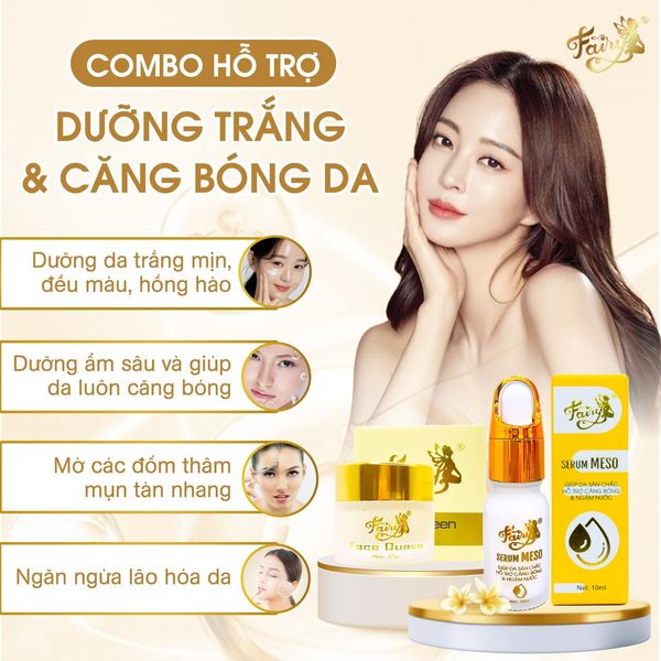 Serum Meso Fairy dưỡng trắng, dưỡng ẩm căng bóng chuyên dành cho da khô 10ml
