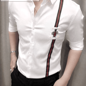 Áo sơ mi tay dài in ong sang trọng