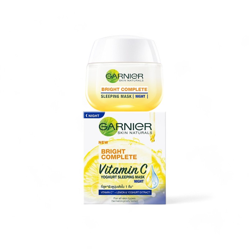 Thành phần chính nổi bật Mặt Nạ Ngủ Garnier Bright Complete Vitamin C Yoghurt Sleeping Mask 50ml