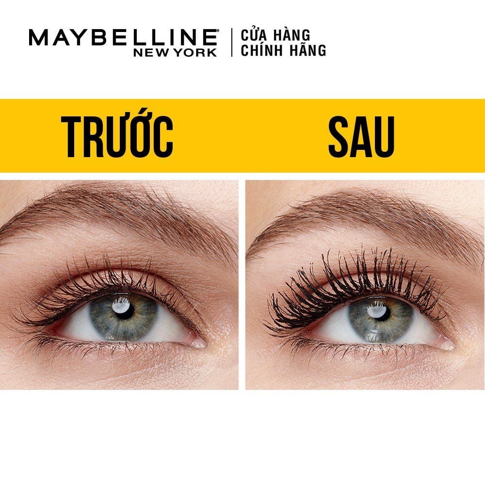 Mascara Maybelline The Colossal Dày Dài Mi Cong Mi Màu Vàng