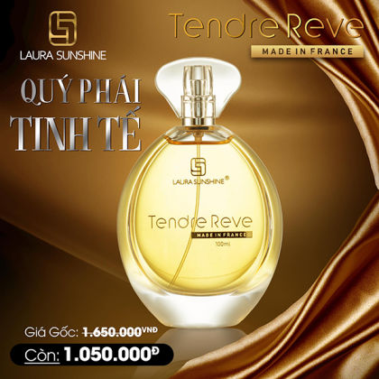 Nước Hoa Nữ Laura Sunshine Tendre Reve 100ml hé lộ về một mùi hương quyến rũ và mềm mại