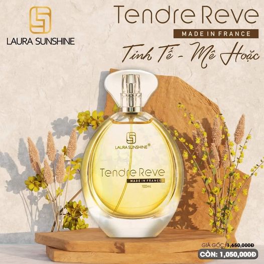 Nước Hoa Nữ Laura Sunshine Tendre Reve 100ml hé lộ về một mùi hương quyến rũ và mềm mại