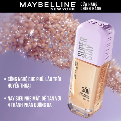 Kem Nền Maybelline New York Nắp Tím Lâu Trôi  Super Stay Up To 30H SPF16 35ml