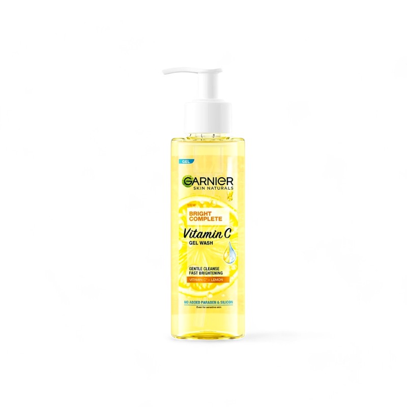 Gel Rửa Mặt Vitamin C Sạch Sâu Dịu Nhẹ Sáng Da Garnier Skin Naturals Bright Complete Vitamin C Gel Wash 120ml