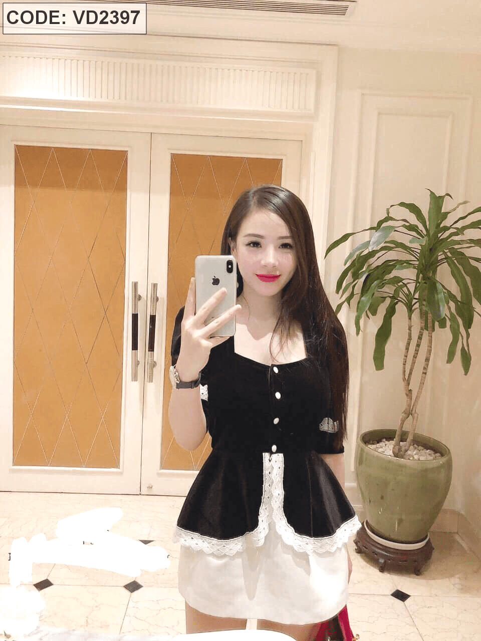 Set bộ áo trắng váy đen dự tiệc xinh xắn | Set đồ đẹp - Jumpsuit
