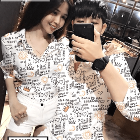 Sơ mi nam hàn quốc in vương niệm