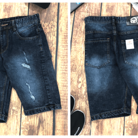 Bỏ sỉ quần short jean nam xước