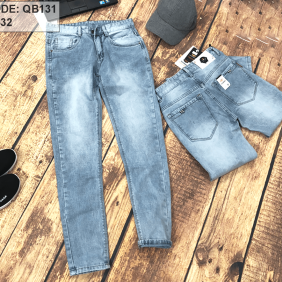 Bỏ sỉ quần jean nam màu xanh
