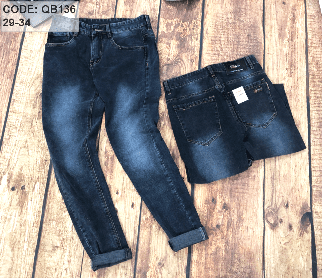 Quần jean nam màu xám đen wash Quần jean nam màu xám đen wash