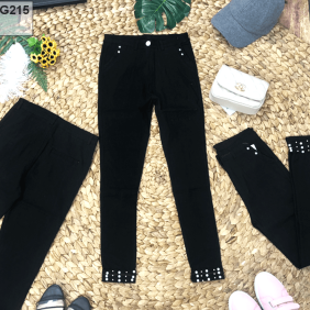 Quần kaki đen nữ co giãn