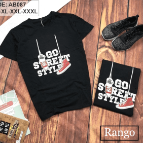 Áo thun nam cổ tròn chiếc giày