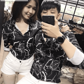 Bỏ sỉ sơ mi nam hàn quốc màu đen