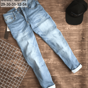Quần jean nam màu xanh co giãn