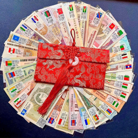 Bộ Sưu Tập 52 Tờ Tiền Giấy Từ 28 Quốc Gia – Kèm Túi Lì Xì Trưng Bày - SET52