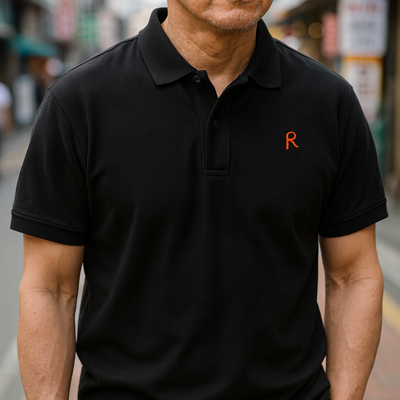 Áo thun nam cổ bẻ vải cá mập