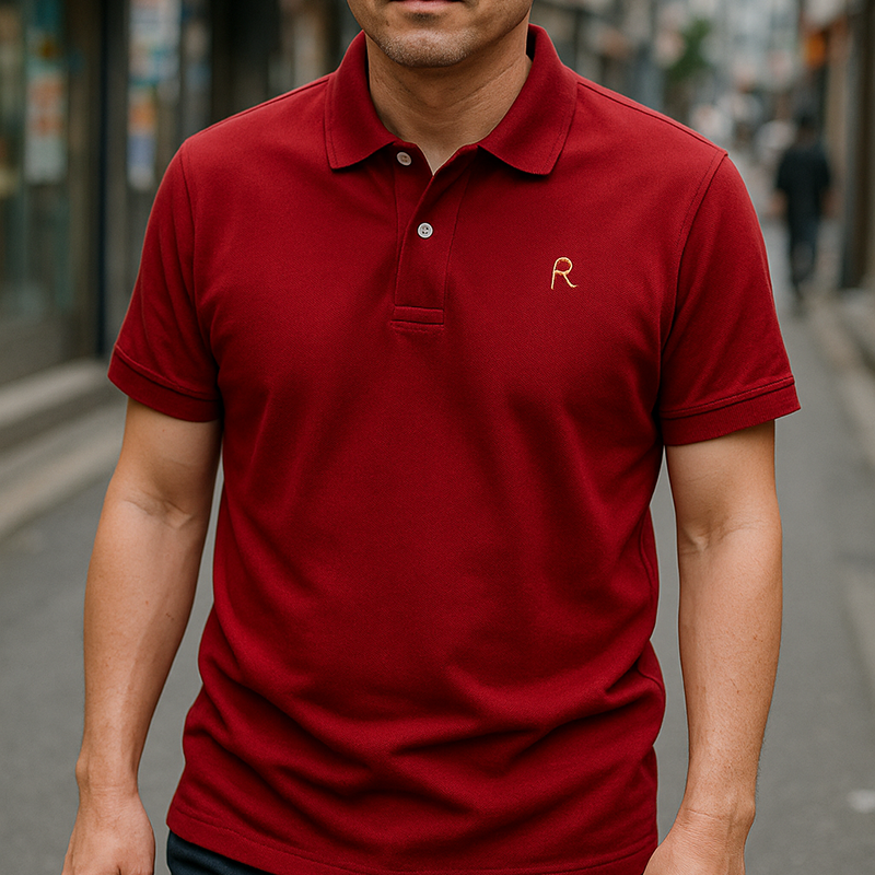 Áo thun nam cổ bẻ vải cá mập