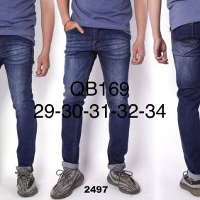 Quần jean nam màu xanh wash đậm VNXK