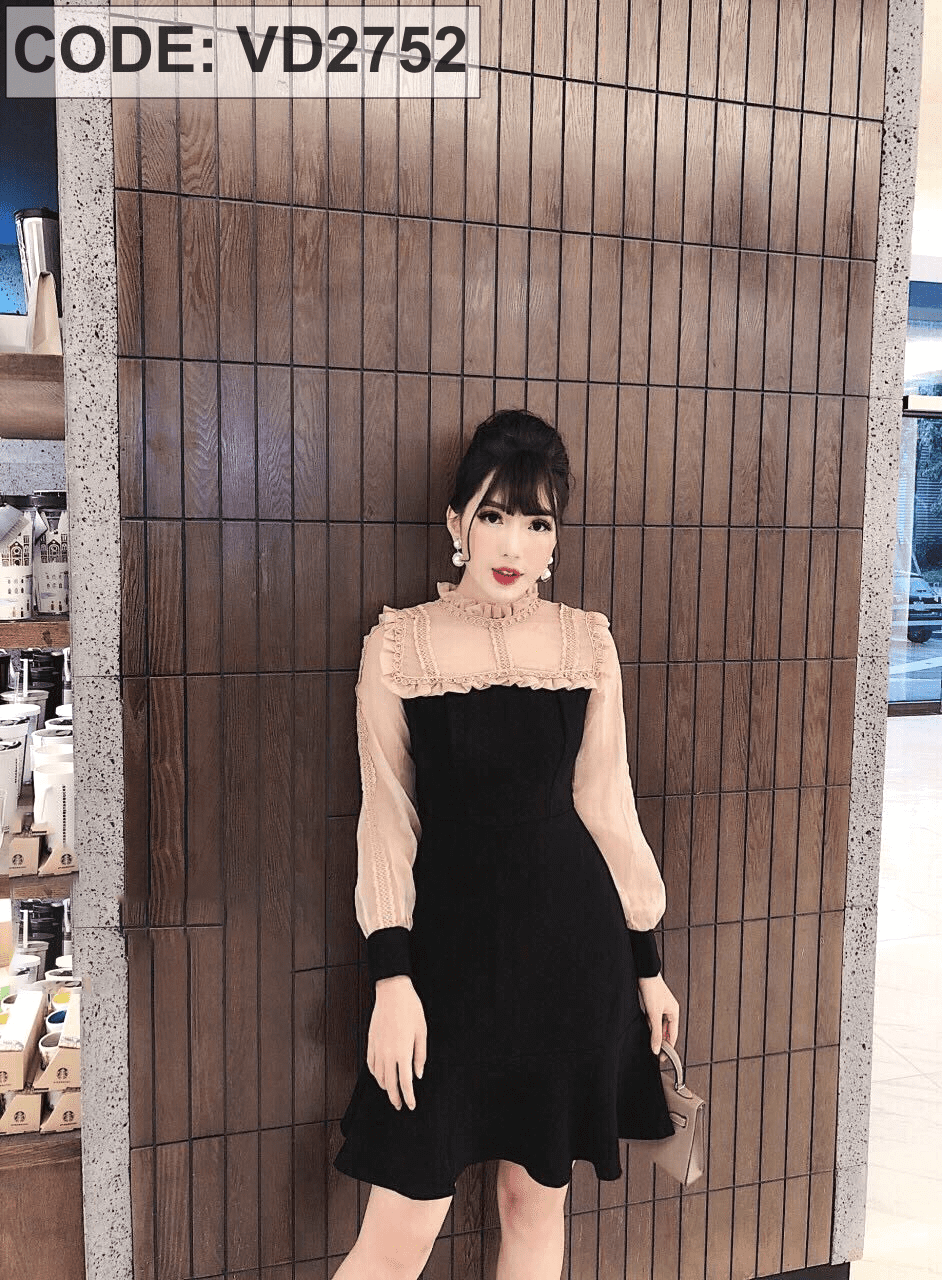Váy Maxi Tăm Thái Màu Đen – Authentic Store