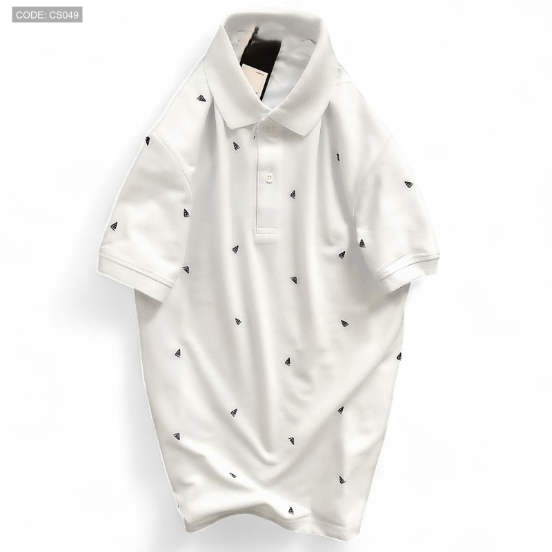 Giá sỉ áo Thun Nam Có Cổ Polo In Hình Tam Giác