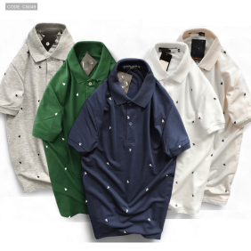 Áo Thun Nam Có Cổ Polo In Hình Tam Giác - CS049