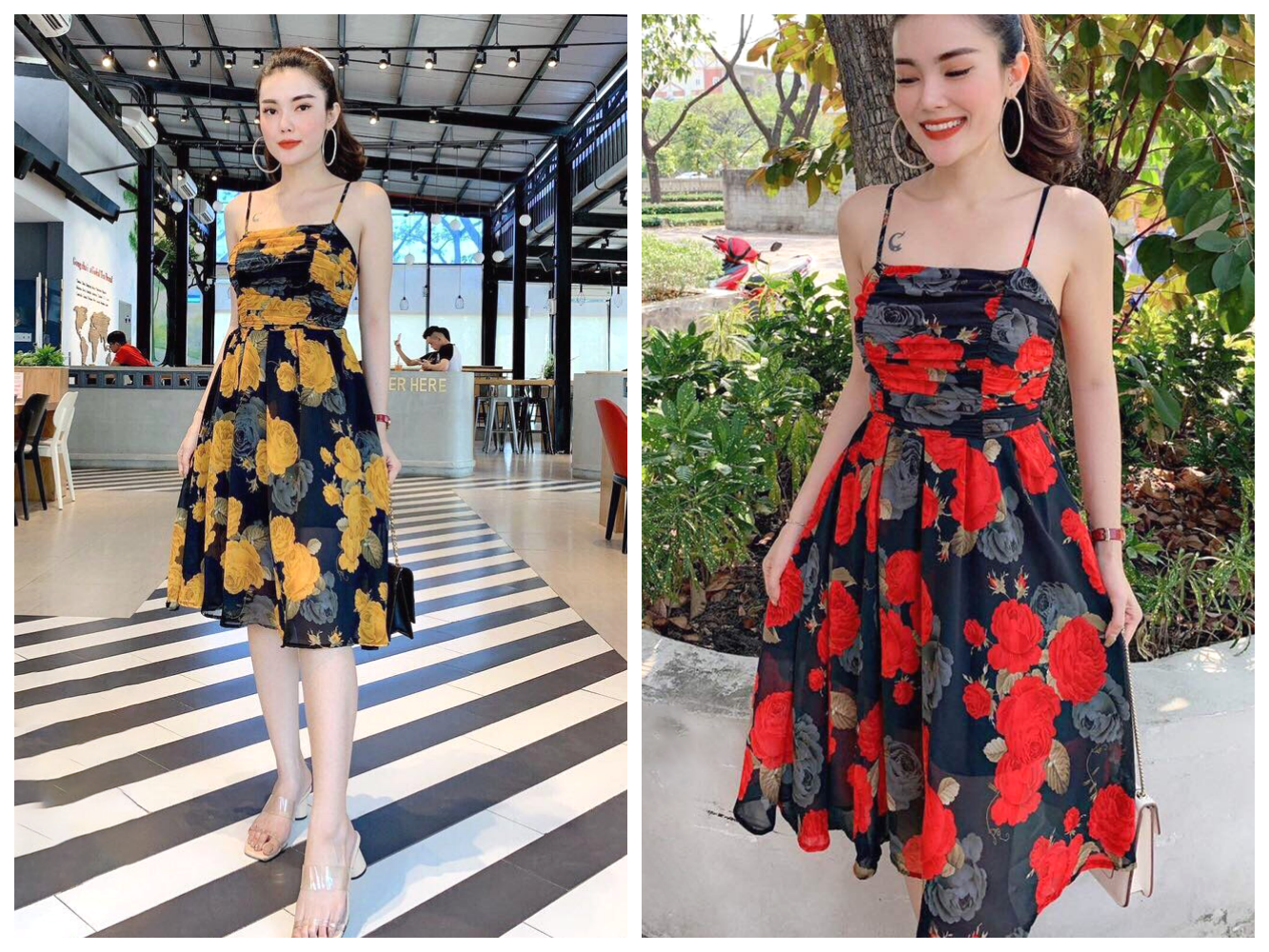 Váy Babydoll Cổ Yếm Voan 2 Lớp Dạo Phố, Đầm Cổ Yếm Đi Biển Màu Trắng |  Shopee Việt Nam