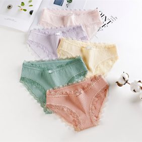 Sỉ quần lót nữ thun gân kết nơ hàng quảng châu