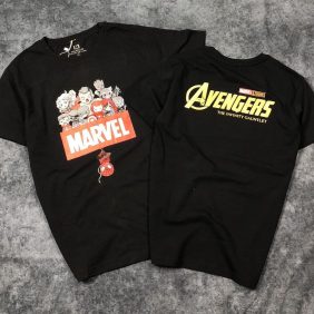 Áo thun unisex cổ tròn Avengers Mavel