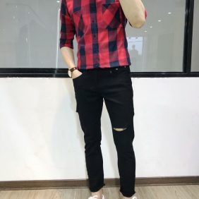 Bán sỉ sơ mi sọc to nam 2 màu