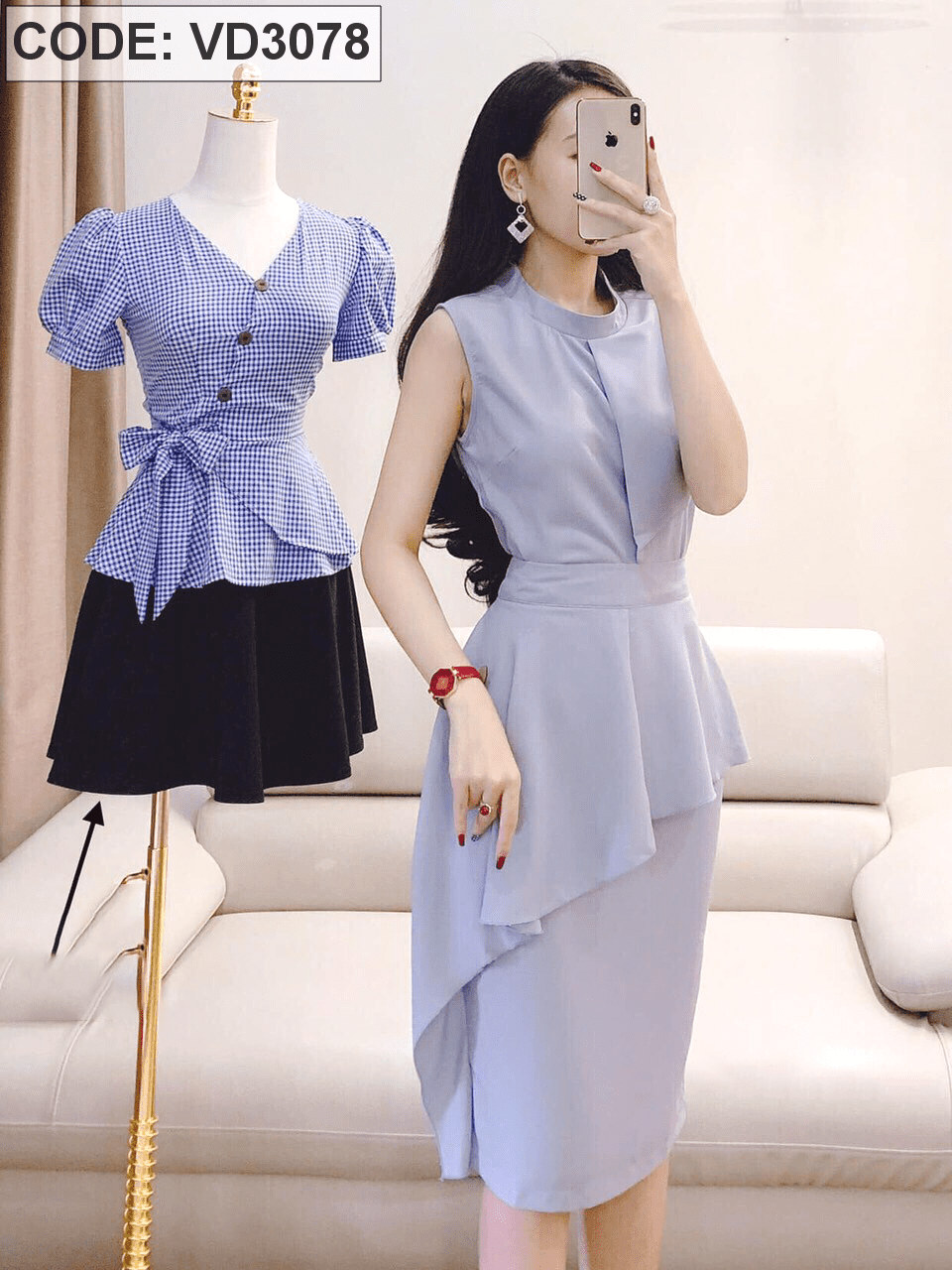 ĐẦM MAXI VOAN HT XANH BÈO NGỰC