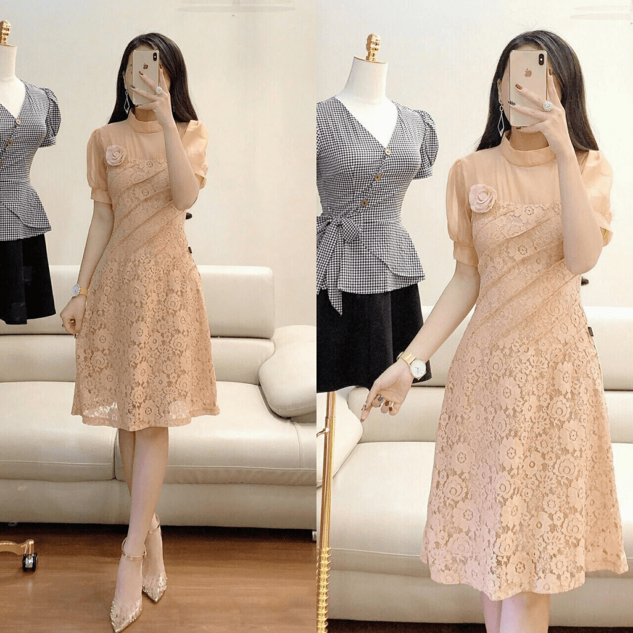 Đầm ren- phong cách quyến rũ cho mùa Thu Đông 2017 | AlvinStore.Vn