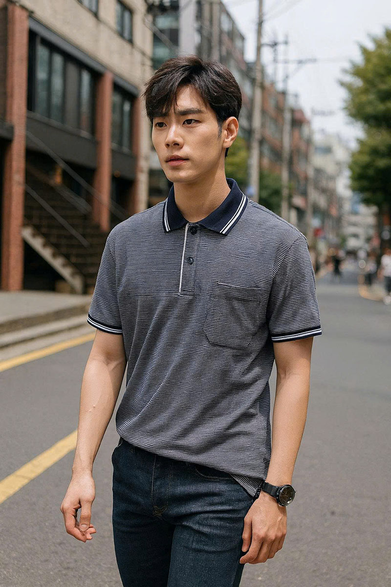 8869_z6957262695819-83ce28f76344c562d6f346a34d3e51cc_20250829161552-2.jpg Áo Thun Polo Sọc Nam Cổ Bẻ Có Túi - AS024