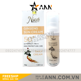 Kem Chống Nắng Rể Sâm Nicos Beauty - 8936177940172