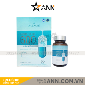 Viên Uống Trắng Da Glutathione 600 Dr Lacir - 8938528007558