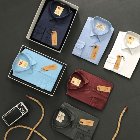 Sơ mi công sở tay dài ít nhăn Le vi