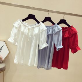 Nguồn hàng sỉ áo voan trễ vai tay lỡ