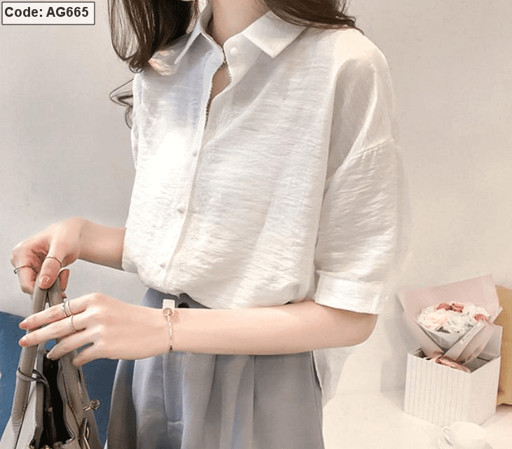 Nguồn hàng áo sơ mi nữ ngắn tay đẹp giá rẻ dành cho bạn gái  Goviet Nhập  Hàng Trung Quốc