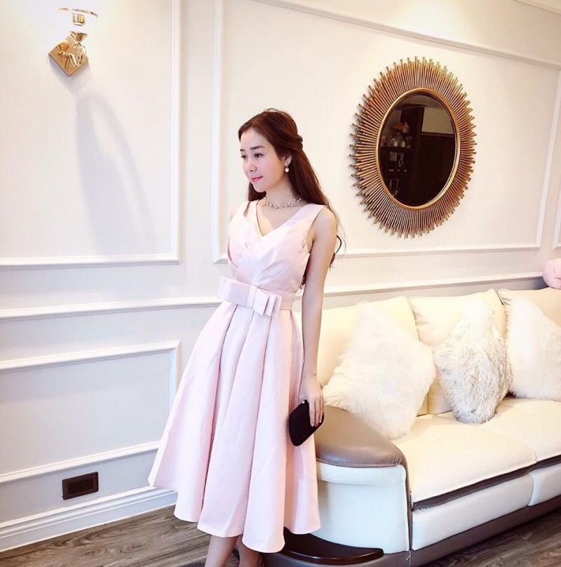 Váy Đầm Nữ Trung Niên Sang Trọng Tinh Tế LZD10486  Hàng Quảng Châu Cao Cấp
