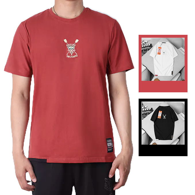 ab405-1.png Áo Thun Nam Cổ Tròn Thêu Logo Thun Quảng Châu - AB405