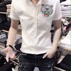 Áo sơ mi nam hàn quốc Kenzo màu trắng