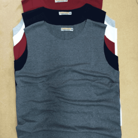 Áo thun nam ba lỗ trơn vải cotton