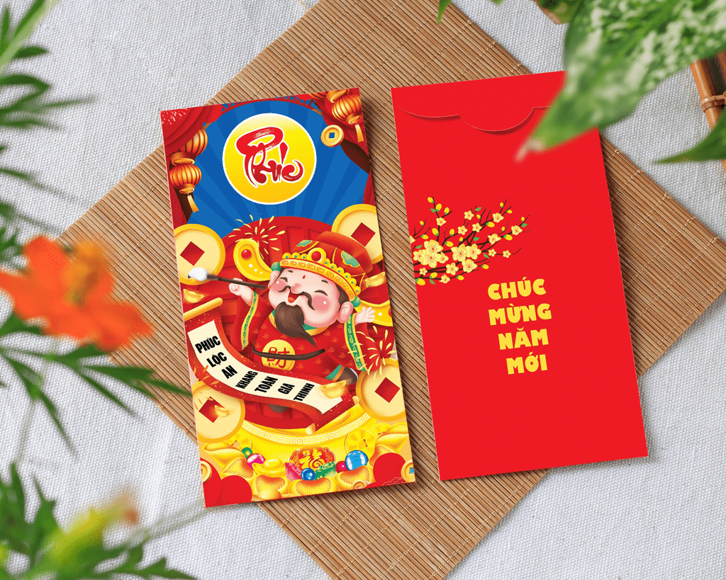 Combo 50 bao lì xì tết 2022 - Mẫu C-01 - C01