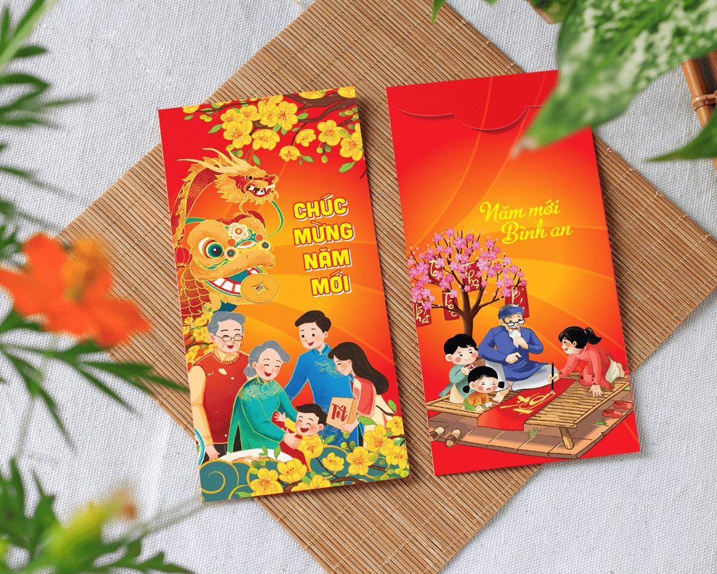 Combo 50 bao lì xì tết 2022 - Mẫu C-12 - C12