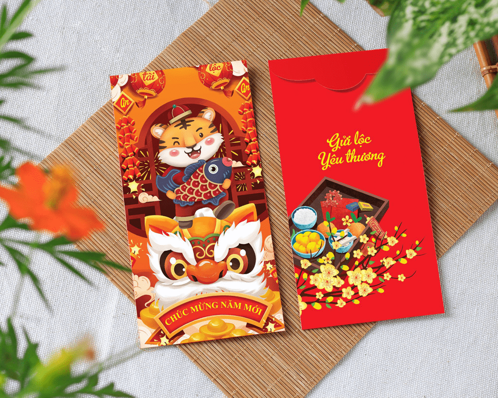 Combo 50 bao lì xì tết 2022 - Mẫu C-19 - C19