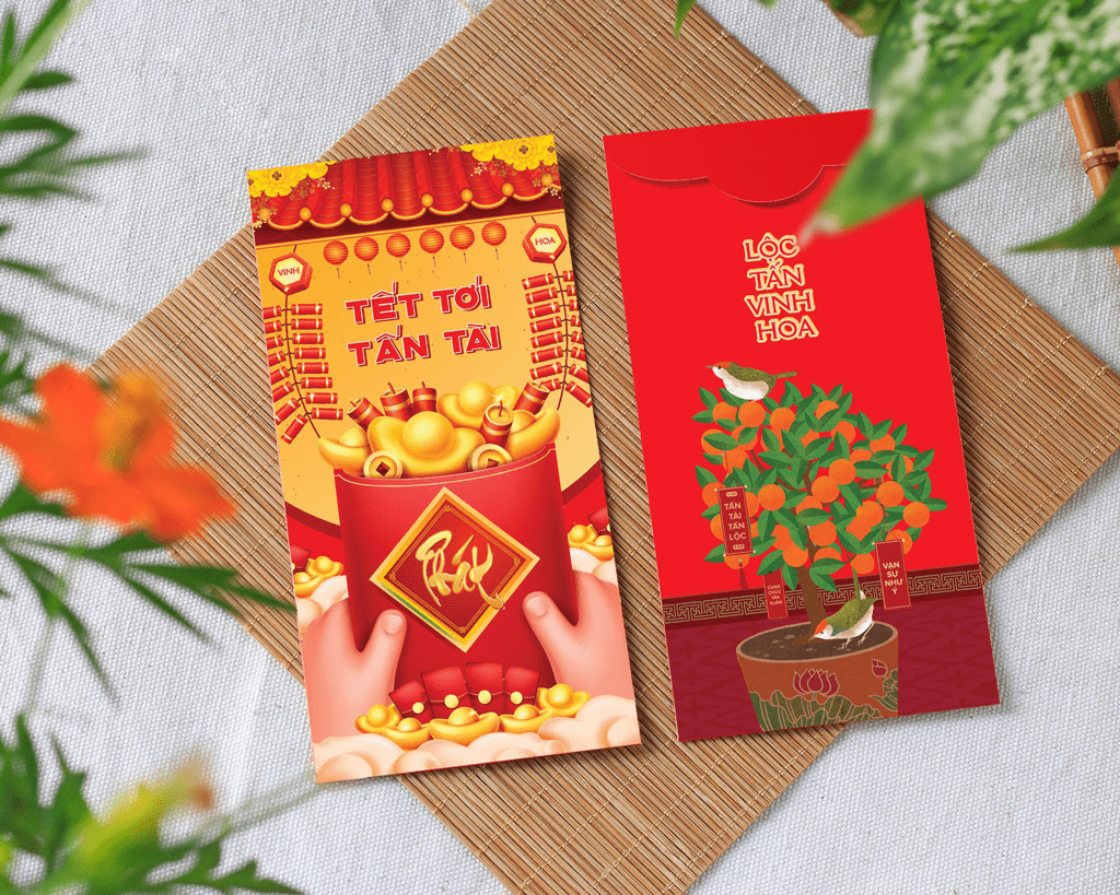 Combo 50 bao lì xì tết 2022 - Mẫu C-21 - C21