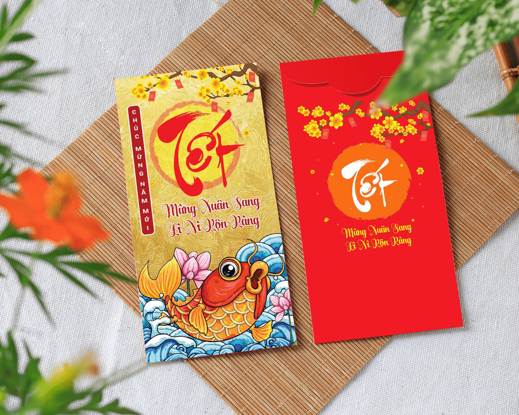 Combo 50 bao lì xì tết 2022 - Mẫu C-23 - C23