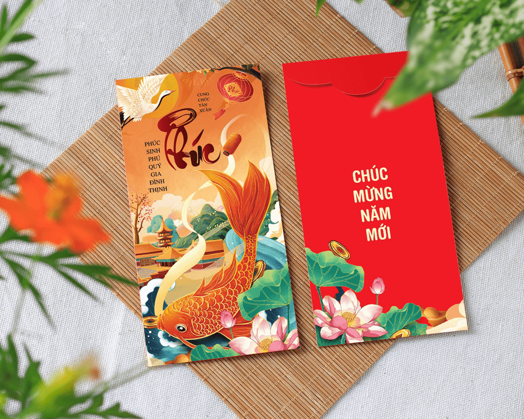 Combo 50 bao lì xì tết 2022 - Mẫu C-24 - C24