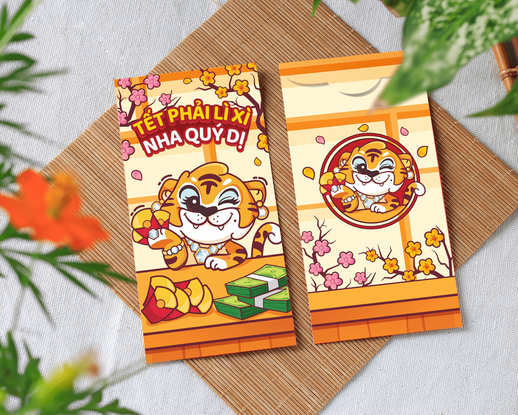 Combo 50 bao lì xì tết 2022 - Mẫu C-31 - C31