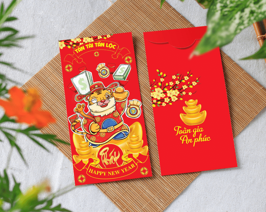 Combo 50 bao lì xì tết 2022 - Mẫu C-37 - C37