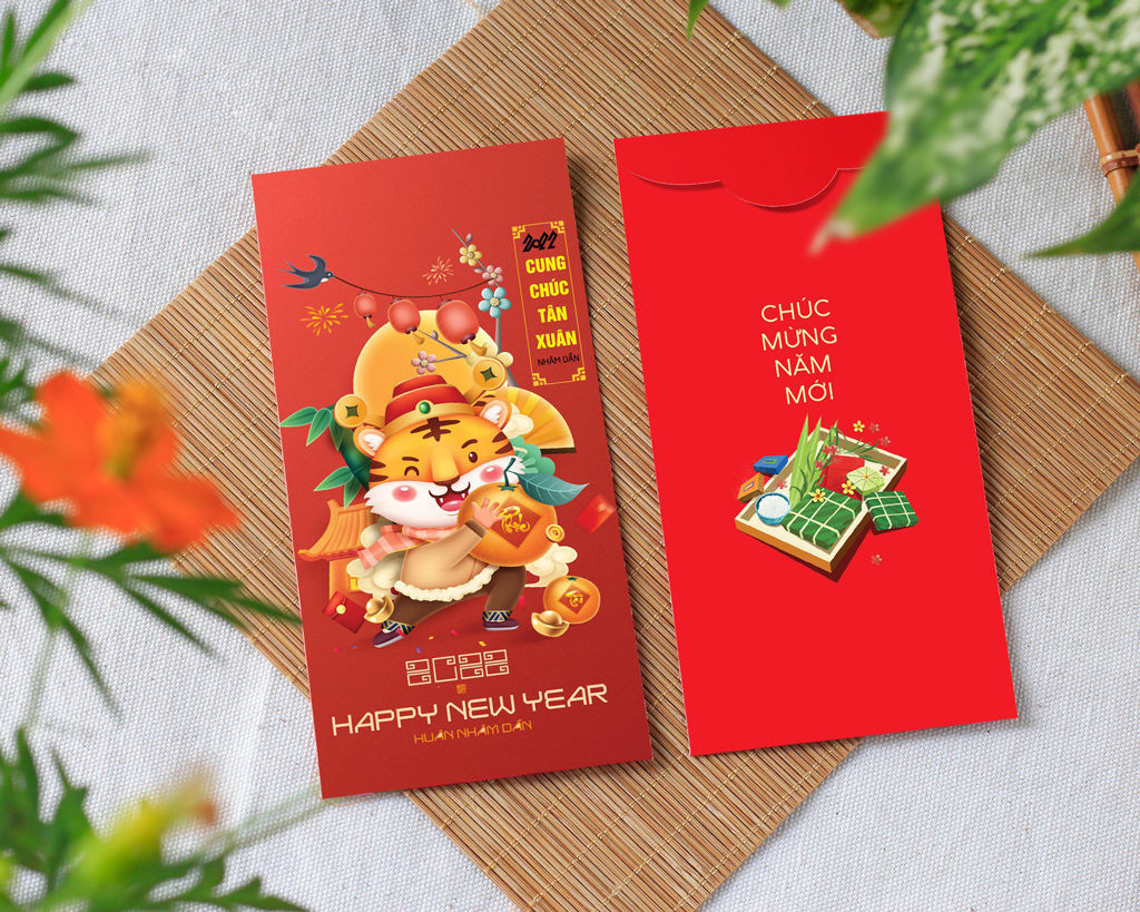 Combo 50 bao lì xì tết 2022 - Mẫu C-38 - C38